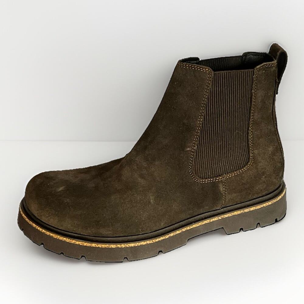 Birkenstock Highwood Slip On Chelsea Boots Mocca Suede Men’s US 10 EU 43 Regular